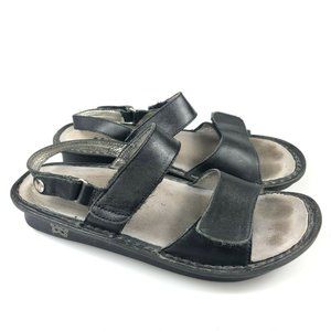 Alegria Womens Verona Ver-601 Black Sandals Size 8